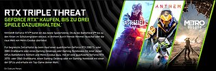 nVidia "RTX Triple Threat" Spielebundle